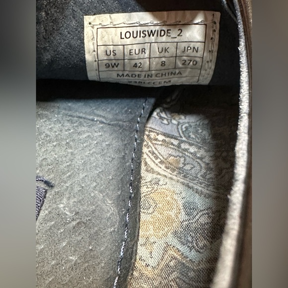 Men's Bruno Marc black dress shoes size 9w - Picture 6 of 7